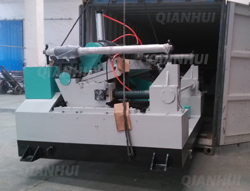 spindleless veneer lathe loading container