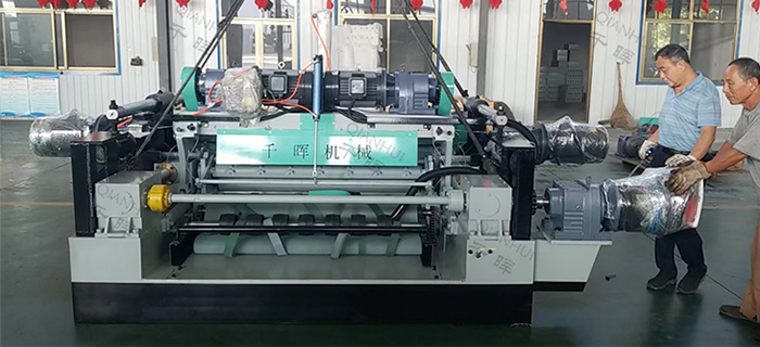 loading container veneer peeling machine