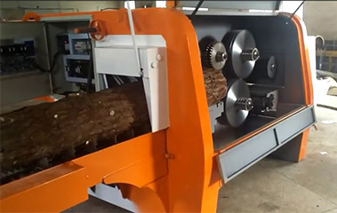 Round Log Multi Blade Rip Saw Machine